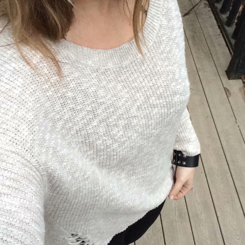 NWOT Express Side Lace Up Tunic Sweater